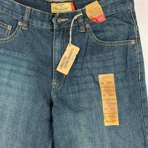 Old Navy 33 Straight‎ Fit Blue Jeans Pants Denim Mens - Picture 3 of 12